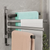 4-Arm Bathroom Organizer Space Aluminum Wall-Mounted Swivel Towel Rack