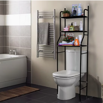 Metal Iron Frame Bathroom Toilet Shelf