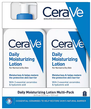 CeraVe Daily Moisturizing Lotion, Normal to Dry Skin, 12 fl. oz., 2 pk.