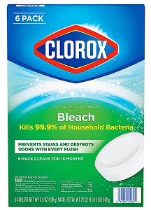 Clorox Ultra Clean Tablets Toilet Bowl Cleaner, 6 ct., 3.5 oz.