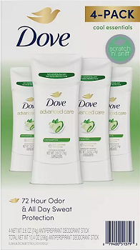 Dove Advanced Care Antiperspirant Deodorant, 2.6 oz., 4 pk.