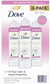 Dove Advanced Care Clear Finish Antiperspirant Spray, 4.8 oz., 3 pk.