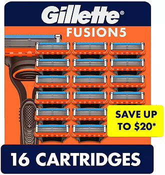 Gillette Fusion5 Men's Razor Cartridges, 16 ct.