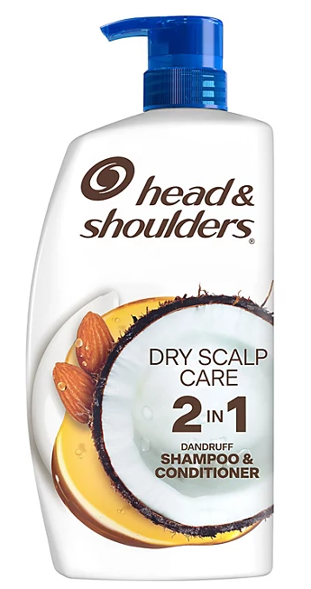 Head & Shoulders 2-in-1 Dry Scalp Care Shampoo and Conditioner, 38.8 fl. oz.