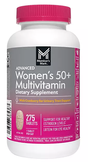 Member's Mark Advanced Women's 50+ Multivitamin Tablets, 275 ct.