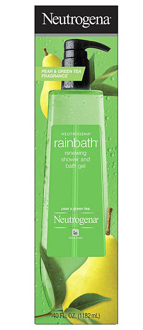 Neutrogena Rainbath Renewing Shower and Bath Gel, Pear & Green Tea, 40 fl. oz.