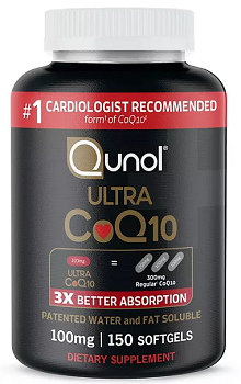 Qunol Ultra CoQ10 Softgels, 100 mg 150 ct.