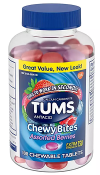 TUMS Chewy Bites, Assorted Berries, 108 ct.