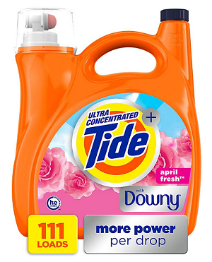 Tide + Downy Liquid Laundry Detergent, April Fresh, 111 loads, 141 fl. oz..