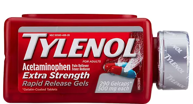 Tylenol Extra Strength Rapid Release Pain Reliever Gelcaps, 500 mg Acetaminophen, 290 ct.