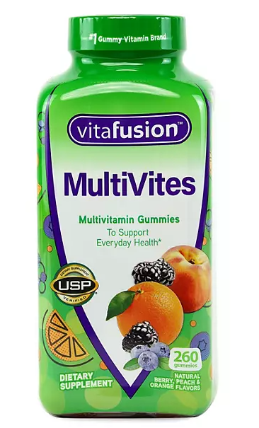 Vitafusion Multivites Daily Multivitamin for Men and Women Gummy Vitamins, 260 ct.